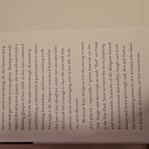 Kate Mulgrew Born with Teeth A memoir 2015 Home Accents Cofffe Table Books - Picture 7 of 13